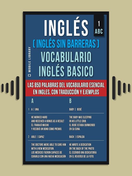 Title details for Inglés (Inglés Sin Barreras) Vocabulario Ingles Basico--1--ABC by Mobile Library - Available